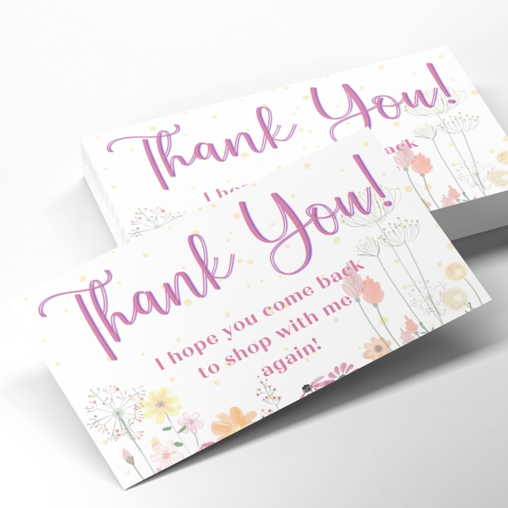 Thank You Cards With A Matte Finish
